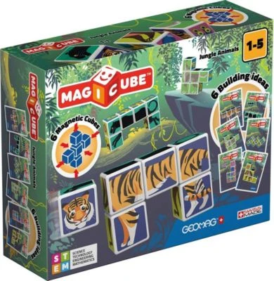 GEOMAG Magicube Jungle Animals 3 GEOMAG Magicube Jungle Animals