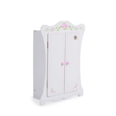 MONI Puppenkleiderschrank PH12B011 Holz, Maße 42,5 X 22 X 57 Cm, 3 Kleiderbügel Puppenmöbel 4 MONI Puppenkleiderschrank PH12B011 Holz, Maße 42,5 X 22 X 57 Cm, 3 Kleiderbügel Puppenmöbel – Bild 2