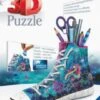 Ravensburger 3D Puzzle 11279 Sneaker Bezaubernde Meerjungfrauen - Praktischer Stiftehalter - 108 Teile - Schreibtisch-Organizer -Tonies 24680568 01