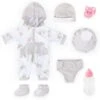 Deluxe Puppenkleidung Set 7-tlg. Grau Von Bayer, 40-46 Cm -Tonies 25344387 01