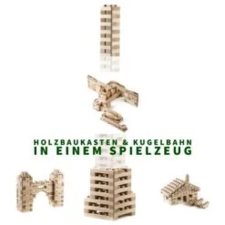 Baumkinder Kugelbahn Holz "K3-Expert" Mit Stecksystem (220 Teile) - Eine Murmelbahn Die Standhält! -Tonies 29465007 04