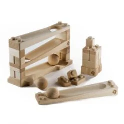 Baumkinder Kugelbahn Holz Ab 1 Jahr Und Stapelturm In Einem Holzspielzeug Vereint - Mini ( 32 Teile) -Tonies 29465009 03