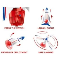 Syntek Outdoor-Spielzeug Für Kinder Fliegende Rakete -Tonies 29813552 03