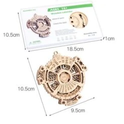 Brightake DIY Holz 3D Puzzle Zusammengesetztes Spielzeug Selbst Montage Mechanische Kalender Holz Getriebe Modell -Tonies 30564704 05